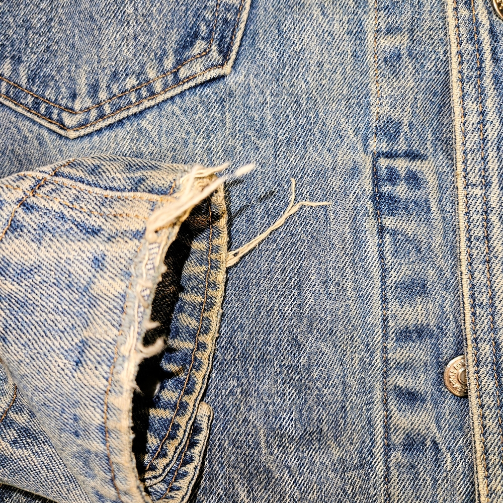 Ralph Lauren Denim Jacket with American Flag Patch - Picture 4 of 7